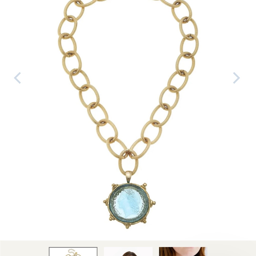 Susan Shaw Venetian Glass Coin Necklace